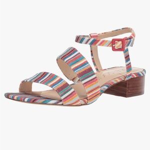 Sole Society‎ linen Striped Women's Sandals NEW 7
